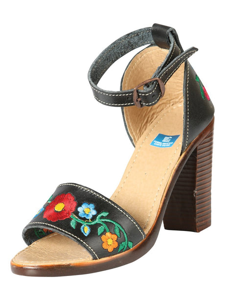 Mexican Artisanal Sandals Leather Black 603952 - BELLEZA'S - Mexican Artisanal Sandals Leather Black 603952 - DAMA - 60395201