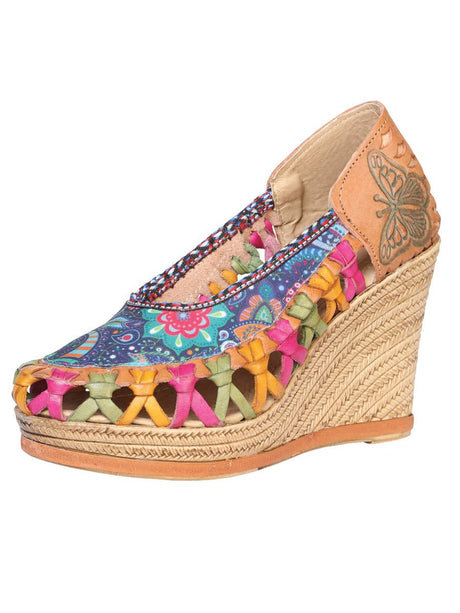 Mexican Artisanal Sandals Leather Multicolor 601934 - BELLEZA'S - Mexican Artisanal Sandals Leather Multicolor 601934 - DAMA - 60193401