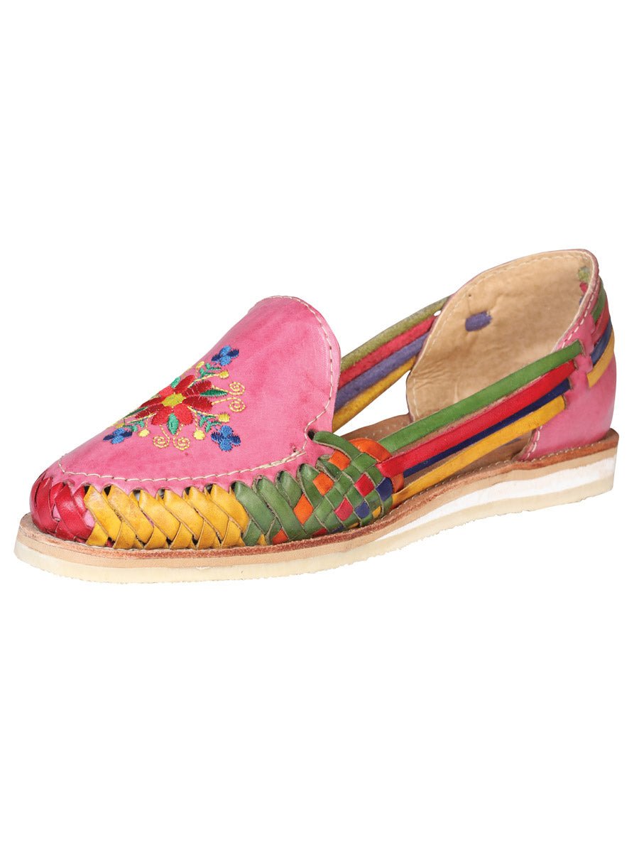 Mexican Artisanal Sandals Leather Pink 602361 - BELLEZA'S - Mexican Artisanal Sandals Leather Pink 602361 - DAMA - 60236101