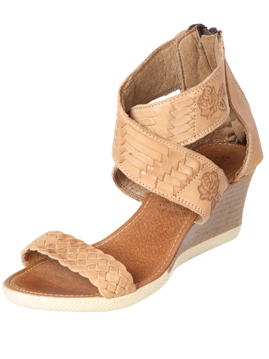 Mexican Artisanal Sandals Leather Tan 602953 - BELLEZA'S - Mexican Artisanal Sandals Leather Tan 602953 - WOMEN - 60295301