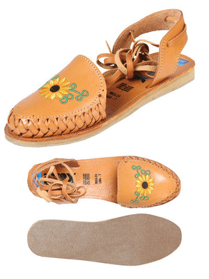 Mexican Artisanal Sandals Leather Tan 603920 - BELLEZA'S - Mexican Artisanal Sandals Leather Tan 603920 - DAMA - 60392001