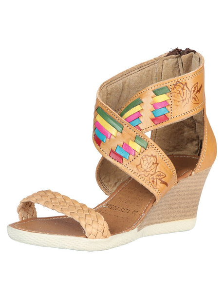 Mexican Artisanal Sandals Leather Tan 604089 - BELLEZA'S - Mexican Artisanal Sandals Leather Tan 604089 - WOMEN - 60408901