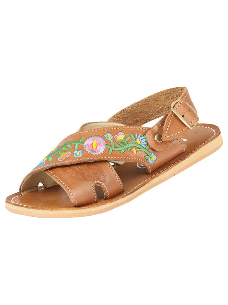 Mexican Artisanal Sandals Leather Walnut 604018 - BELLEZA'S - Mexican Artisanal Sandals Leather Walnut 604018 - DAMA - 60401801