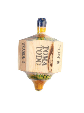 Mexican Artisanal Toy Pirinola Wood Multicolor 602408 - BELLEZA'S - Mexican Artisanal Toy Pirinola Wood Multicolor 602408 - UNISEX - 60240801