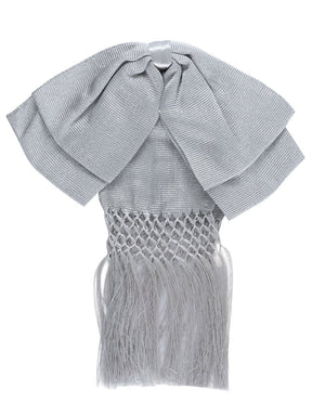 Mexican Charro Bow Tie 85% Articela, 15% Polyester Silver 601480 - BELLEZA'S - Mexican Charro Bow Tie 85% Articela, 15% Polyester Silver 601480 - UNISEX - 60148001