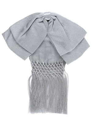 Mexican Charro Bow Tie 85% Articela, 15% Polyester Silver 601480 - BELLEZA'S - Mexican Charro Bow Tie 85% Articela, 15% Polyester Silver 601480 - UNISEX - 60148001