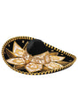 Mexican Charro Hat Velvet Black/Gold 600212 - BELLEZA'S - Mexican Charro Hat Velvet Black/Gold 600212 - UNISEX - 60021201