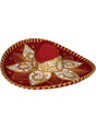 Mexican Charro Hat Velvet Red/Gold 600767 - BELLEZA'S - Mexican Charro Hat Velvet Red/Gold 600767 - UNISEX - 60076701