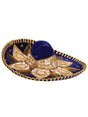 Mexican Charro Hat Velvet Royal Blue/Gold 600214 - BELLEZA'S - Mexican Charro Hat Velvet Royal Blue/Gold 600214 - UNISEX - 60021401