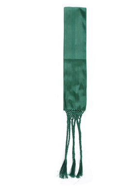 Mexican Charro Sash - Belt 50% Cotton, 50% Polyester Green 601368 - BELLEZA'S - Mexican Charro Sash - Belt 50% Cotton, 50% Polyester Green 601368 - DAMA - 60136801