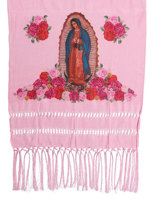 Mexican Shawl 85% Articela, 15% Polyester Pink 603750 - BELLEZA'S - Mexican Shawl 85% Articela, 15% Polyester Pink 603750 - DAMA - 60375001