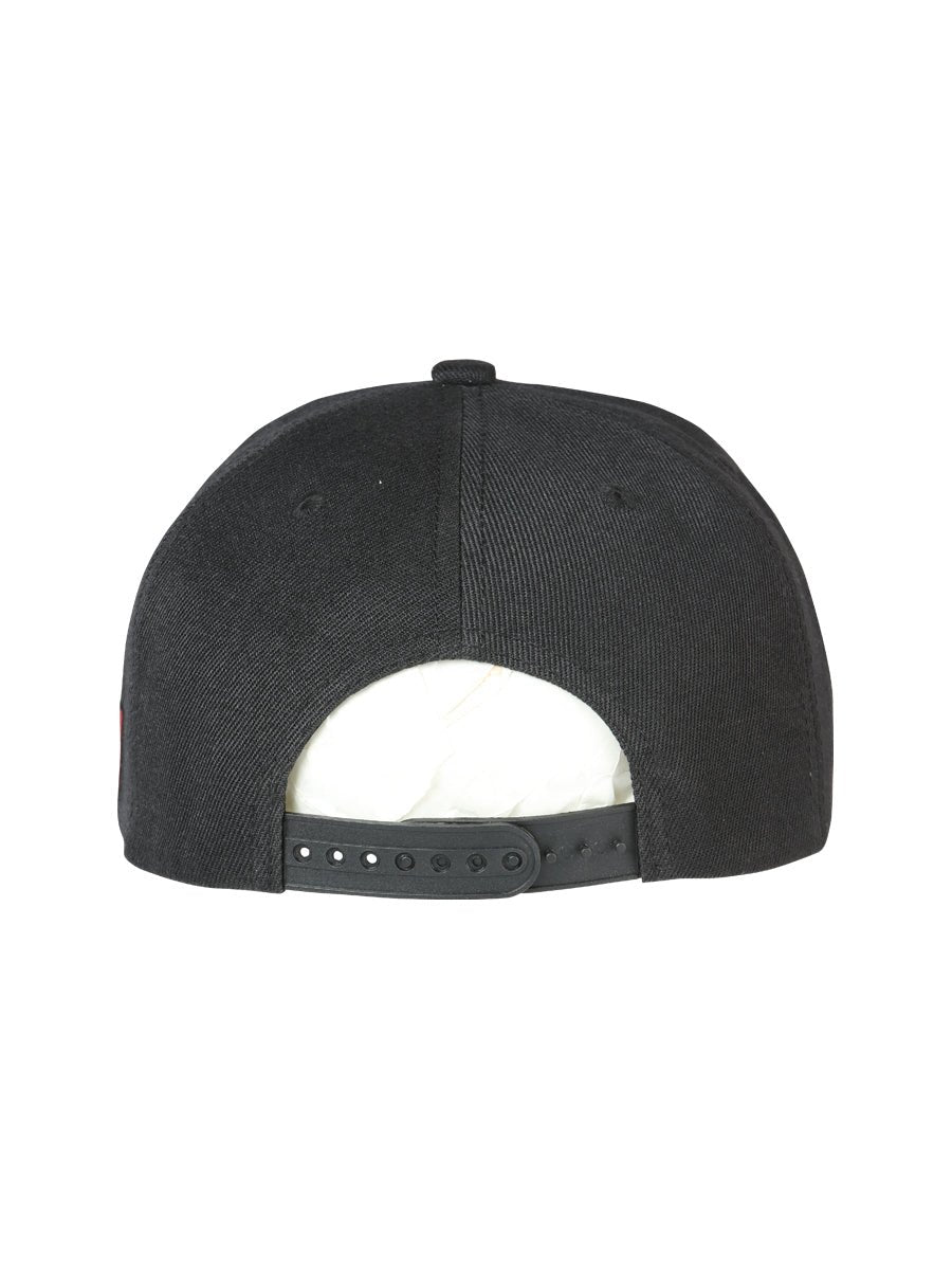 Michoacan Black Embroidered Polyester Snap Back Cap 'El General' 44783 - BELLEZA'S - Michoacan Black Embroidered Polyester Snap Back Cap 'El General' 44783 - Caps - 04478301