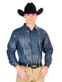 Navy Blue Casual Long Sleeve Shirt 43768 - BELLEZA'S - Navy Blue Casual Long Sleeve Shirt 43768 - CABALLERO - 04376801
