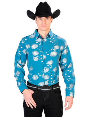 Navy Blue Casual Long Sleeve Shirt 43787 - BELLEZA'S - Navy Blue Casual Long Sleeve Shirt 43787 - CABALLERO - 04378701
