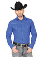Navy Blue Western Long Sleeve Shirt 42912 - BELLEZA'S - Navy Blue Western Long Sleeve Shirt 42912 - CABALLERO - 04291201