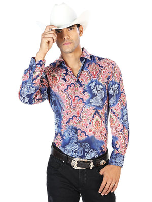 Navy Casual Long Sleeve Shirt 43580 - BELLEZA'S - Navy Casual Long Sleeve Shirt 43580 - CABALLERO - 04358001