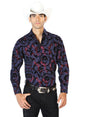 Navy Casual Long Sleeve Shirt 43584 - BELLEZA'S - Navy Casual Long Sleeve Shirt 43584 - CABALLERO - 04358401