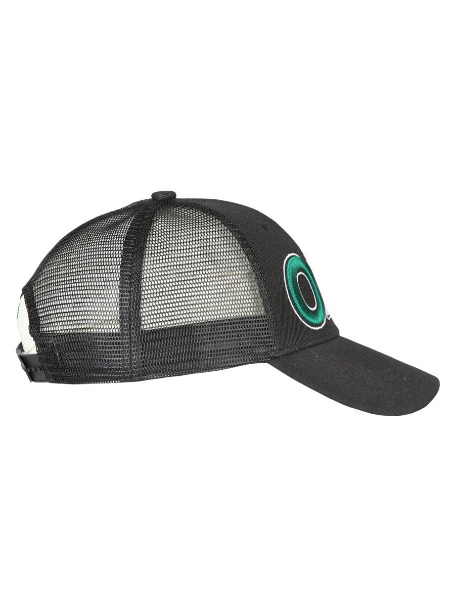 Oaxaca Black Embroidered Polyester Snap Back Cap 'El General' 44796 - BELLEZA'S - Oaxaca Black Embroidered Polyester Snap Back Cap 'El General' 44796 - Caps - 04479601