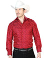 Red Casual Long Sleeve Shirt 43709 - BELLEZA'S - Red Casual Long Sleeve Shirt 43709 - CABALLERO - 04370901