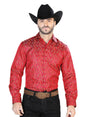 Red Casual Long Sleeve Shirt 43741 - BELLEZA'S - Red Casual Long Sleeve Shirt 43741 - CABALLERO - 04374101