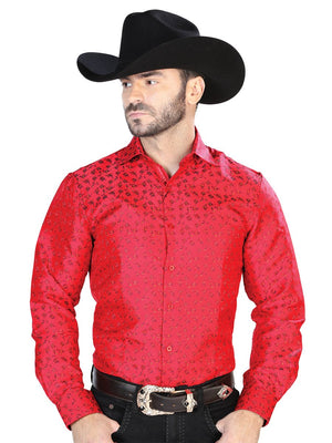 Red Casual Long Sleeve Shirt 43765 - BELLEZA'S - Red Casual Long Sleeve Shirt 43765 - CABALLERO - 04376501