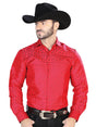 Red Casual Long Sleeve Shirt 43765 - BELLEZA'S - Red Casual Long Sleeve Shirt 43765 - CABALLERO - 04376501
