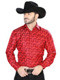 Red Casual Long Sleeve Shirt 43767 - BELLEZA'S - Red Casual Long Sleeve Shirt 43767 - CABALLERO - 04376701