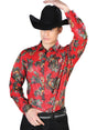 Red Casual Long Sleeve Shirt 43869 - BELLEZA'S - Red Casual Long Sleeve Shirt 43869 - CABALLERO - 04386901