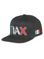 SB/TIAX Black Embroidered Polyester Snap Back Cap 'El General' 44813 - BELLEZA'S - SB/TIAX Black Embroidered Polyester Snap Back Cap 'El General' 44813 - Caps - 04481301