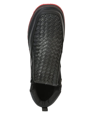 Sefeni Men’s Double Zipper Shoe Crazy Leather - Black 45394 - BELLEZA'S - Sefeni Men’s Double Zipper Shoe Crazy Leather - Black 45394 - CABALLERO - 04539401