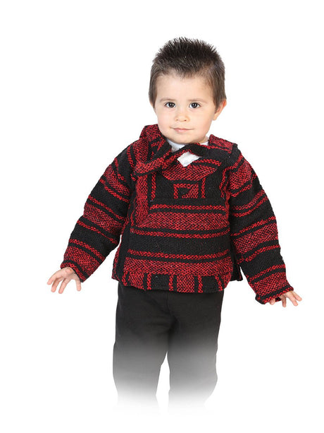 Sweatshirt Artisanal Jerga 100% Acrylan Black/Red 603856 - BELLEZA'S - Sweatshirt Artisanal Jerga 100% Acrylan Black/Red 603856 - NIÑO - 60385601