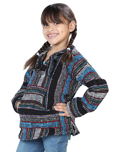 Sweatshirt Artisanal Jerga 100% Acrylan Blue/Multicolor 603857 - BELLEZA'S - Sweatshirt Artisanal Jerga 100% Acrylan Blue/Multicolor 603857 - NIÑO - 60385701