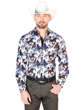 Taupe Long Sleeve Western Cowboy Shirt 43692 - BELLEZA'S - Taupe Long Sleeve Western Cowboy Shirt 43692 - CABALLERO - 04369201