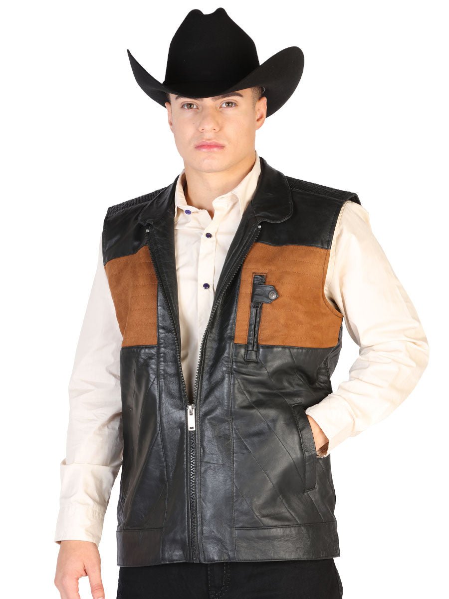Vest El General Leather Black 43311 - BELLEZA'S - Vest El General Leather Black 43311 - CABALLERO - 04331101