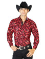 Wine Casual Long Sleeve Shirt 43588 - BELLEZA'S - Wine Casual Long Sleeve Shirt 43588 - CABALLERO - 04358801