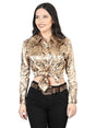 Women’s Beige Print Long Sleeve Casual Shirt 'El Señor de los Cielos' 44596 - BELLEZA'S - Women’s Beige Print Long Sleeve Casual Shirt 'El Señor de los Cielos' 44596 - Women's Shirt - 04459601