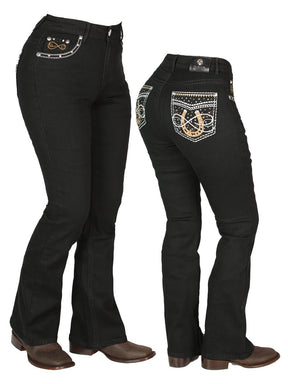 Womens Black Centenario Jeans 44960 - BELLEZA'S - Womens Black Centenario Jeans 44960 - DAMA - 04496001