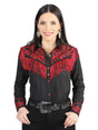 Women’s Black Embroidered Long Sleeve Western Shirt 'El Señor de los Cielos' 44181 - BELLEZA'S - Women’s Black Embroidered Long Sleeve Western Shirt 'El Señor de los Cielos' 44181 - Women's Shirt - 04418101