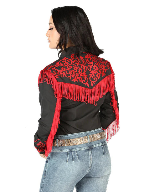 Women’s Black Embroidered Long Sleeve Western Shirt 'El Señor de los Cielos' 44181 - BELLEZA'S - Women’s Black Embroidered Long Sleeve Western Shirt 'El Señor de los Cielos' 44181 - Women's Shirt - 04418101
