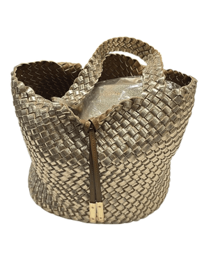 Women's Calvin Klein Handwoven Purse with Wallet Gold 15698 - BELLEZA'S - Women's Calvin Klein Handwoven Purse with Wallet Gold 15698 - Women's Handbags - 15698