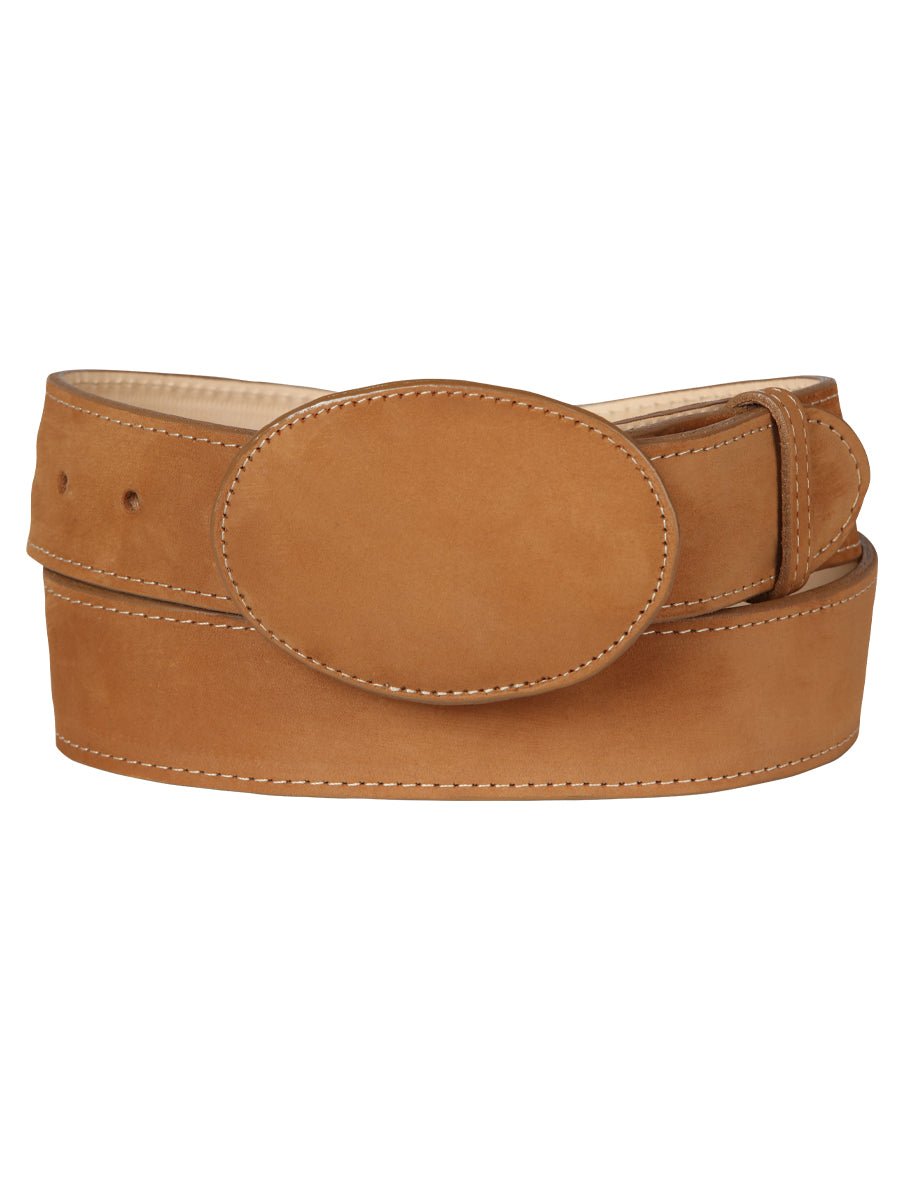 Women's Denim Cowboy Belt El General Nobuck Peach 44648 - BELLEZA'S - Women's Denim Cowboy Belt El General Nobuck Peach 44648 - Women's Belts - 04464801