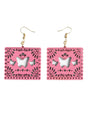 Women's Earrings Mexican Artisanal Handmade Butterflies Wood Pink 603946 - BELLEZA'S - Women's Earrings Mexican Artisanal Handmade Butterflies Wood Pink 603946 - Women's Earrings - 60394601