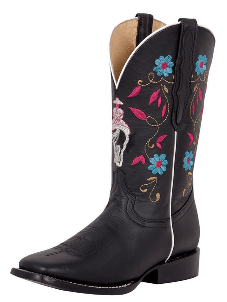 Women's Genuine Leather Classic Rodeo Boots 'El General' Black Color 42976 - BELLEZA'S - Women's Genuine Leather Classic Rodeo Boots 'El General' Black Color 42976 - Women's Boots - 42976 5