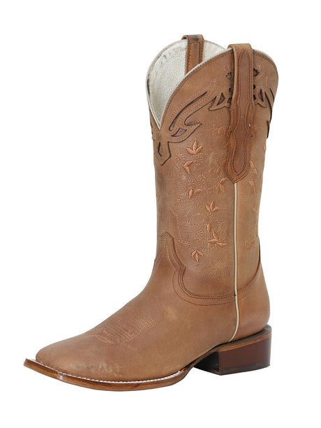 Women’s Genuine Leather Classic Western Cowgirl Boots 'The Red Rose of Texas' 42258 - BELLEZA'S - Women’s Genuine Leather Classic Western Cowgirl Boots 'The Red Rose of Texas' 42258 - Women's Boots - 04225801