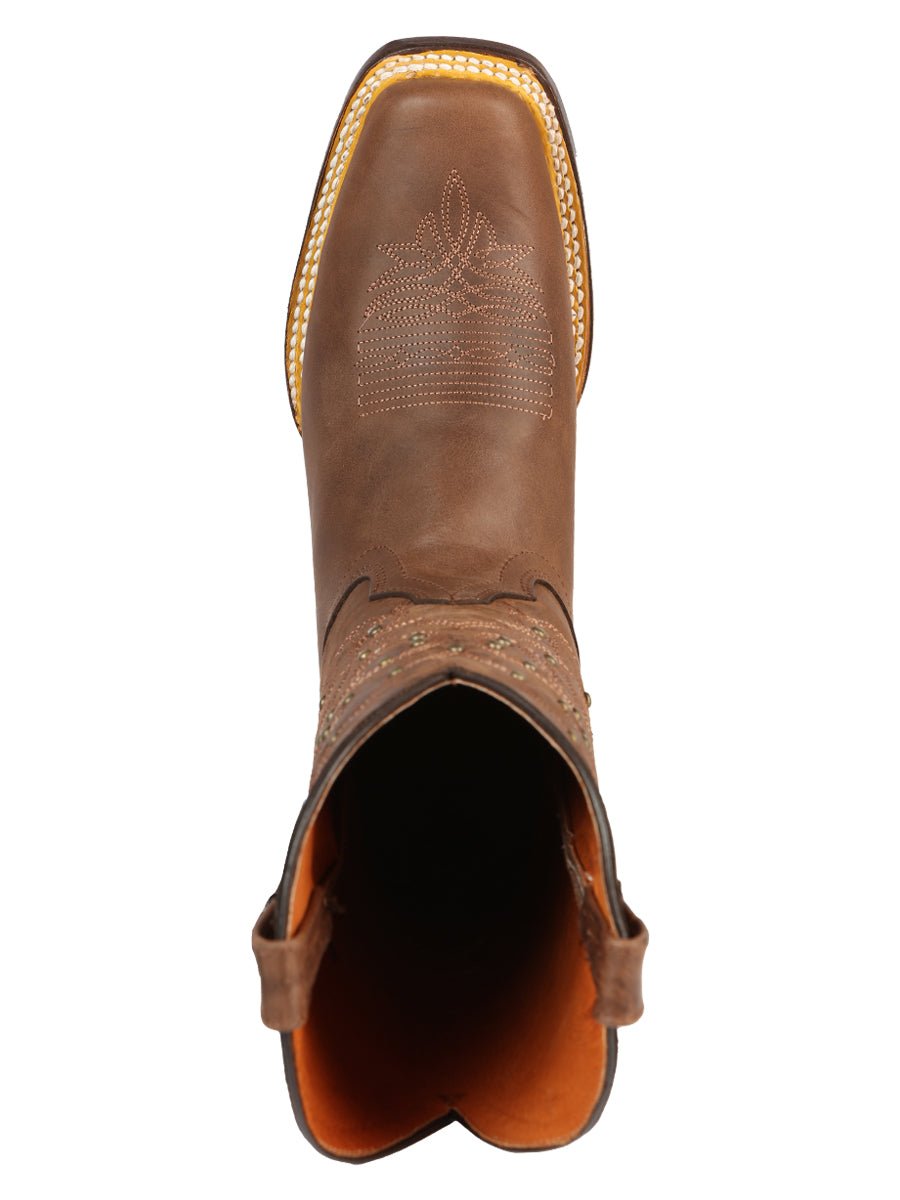 Women’s Genuine Leather Classic Western Rodeo Cowgirl Boots 'El General' Brown 44853 - BELLEZA'S - Women’s Genuine Leather Classic Western Rodeo Cowgirl Boots 'El General' Brown 44853 - Women's Boots - 04485301