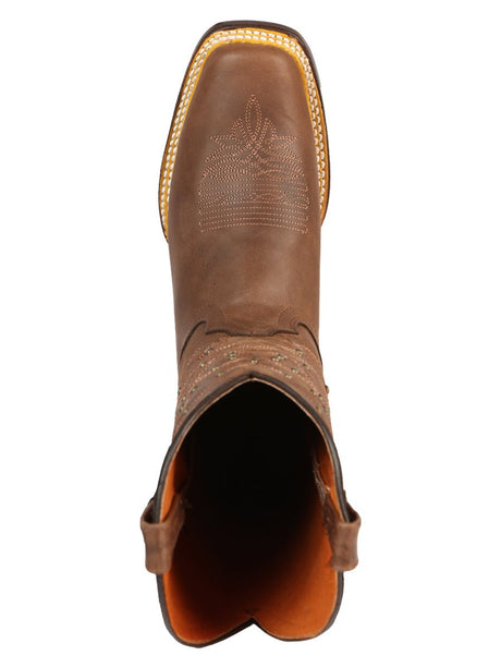Women’s Genuine Leather Classic Western Rodeo Cowgirl Boots 'El General' Brown 44853 - BELLEZA'S - Women’s Genuine Leather Classic Western Rodeo Cowgirl Boots 'El General' Brown 44853 - Women's Boots - 04485301