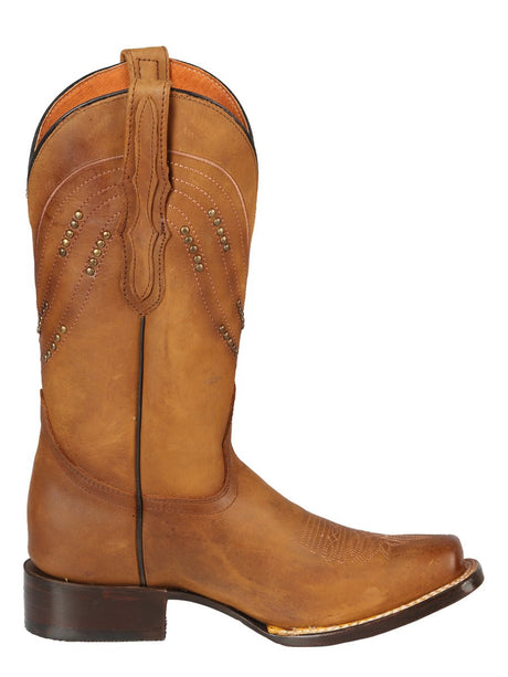 Women’s Genuine Leather Classic Western Rodeo Cowgirl Boots 'El General' Honey 44852 - BELLEZA'S - Women’s Genuine Leather Classic Western Rodeo Cowgirl Boots 'El General' Honey 44852 - Women's Boots - 04485201