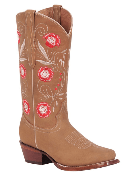 Women's Genuine Leather Floral Embroidered Cowgirl Boots 'El General' Orix Color 42983 - BELLEZA'S - Women's Genuine Leather Floral Embroidered Cowgirl Boots 'El General' Orix Color 42983 - Women's Boots - 42983 5
