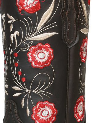Women’s Genuine Leather Floral Embroidered Rodeo Western Cowgirl Boots 'The General' 42982 - BELLEZA'S - Women’s Genuine Leather Floral Embroidered Rodeo Western Cowgirl Boots 'The General' 42982 - Women's Boots - 04298201