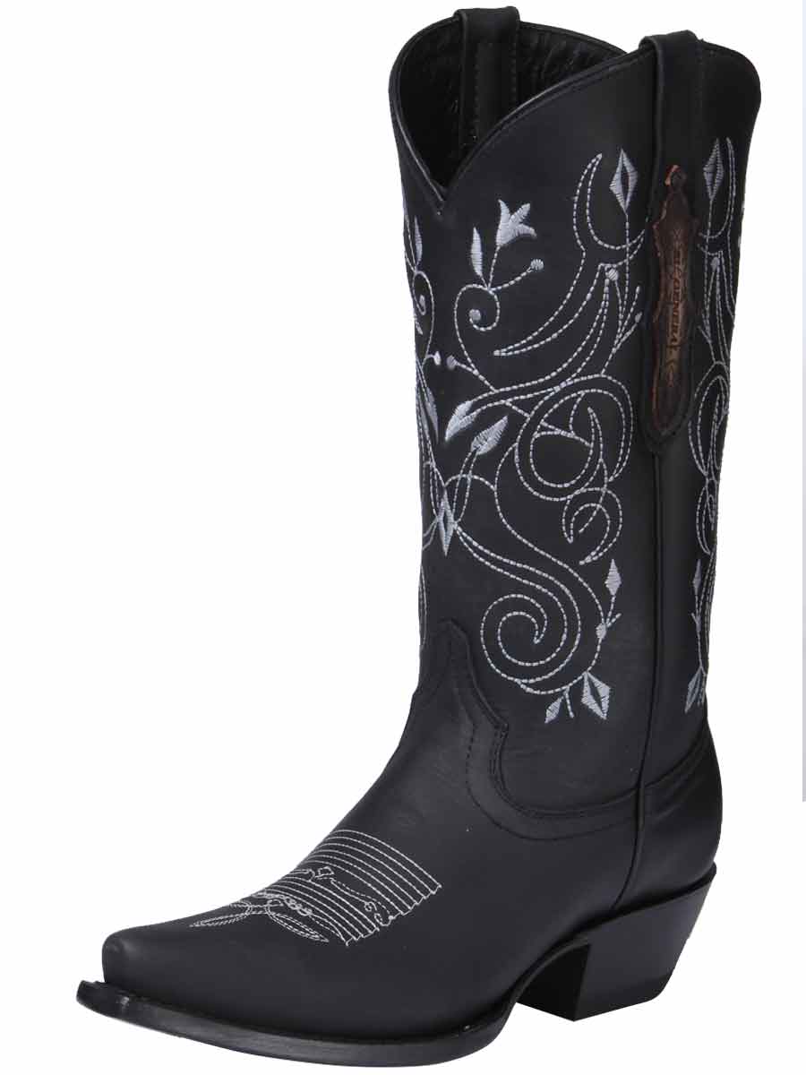 Women’s Genuine Leather Limited Edition Retro Western Cowgirl Boots 'El General' 34514 - BELLEZA'S - Women’s Genuine Leather Limited Edition Retro Western Cowgirl Boots 'El General' 34514 - Women's Boots - 03451401